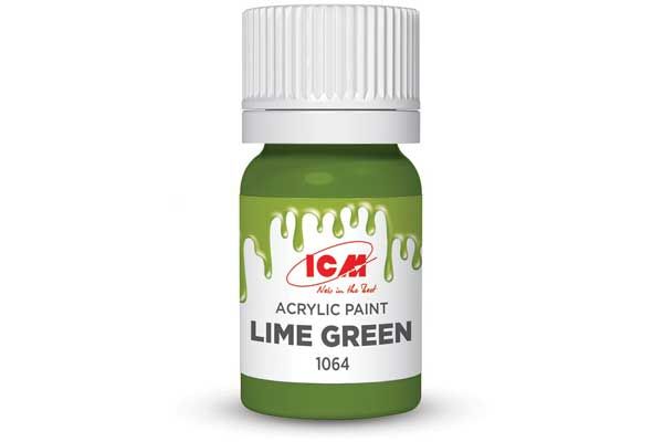 Акриловая краска - Зеленый лайм (Lime green) ICM 1064
