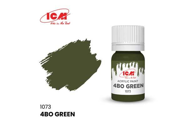 Акрилова фарба - Зелений 4BO (4BO greenWhite) ICM 1073