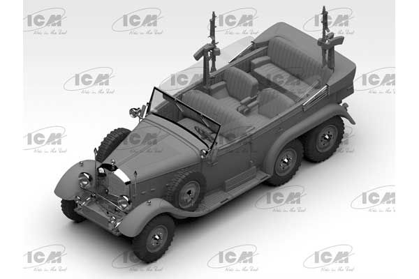 Type G4 з MG 34 та німецьким штабним персоналом (ICM 24024) 1/24