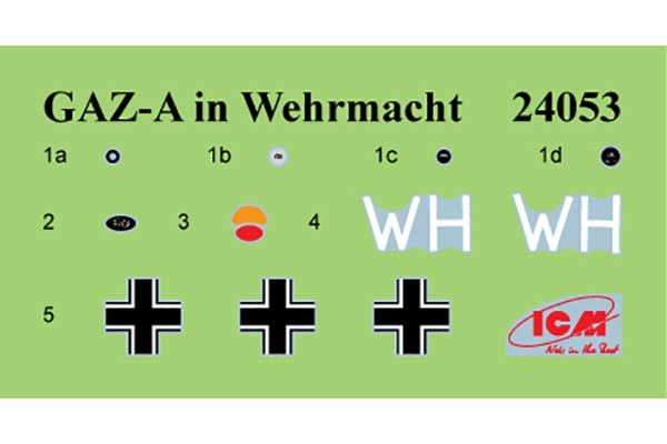 ГАЗ-А на немецкой службе (ICM 24053) 1/24