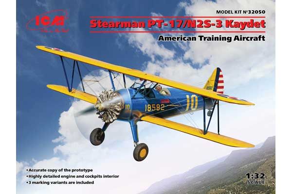 Stearman PT-17/N2S-3 Kaydet (ICM 32050) 1/32 Stearman PT-17/N2S-3 Kaydet (ICM 32050) 1/32