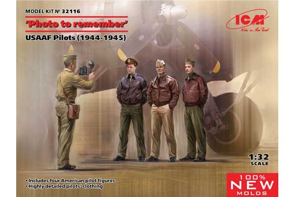 «Фото на память». Пилоты ВВС США 1944-1945  (ICM 32116) 1/32