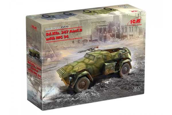 Sd.Kfz. 247 Ausf.B с пулеметом MG 34 (ICM 35112) 1/35