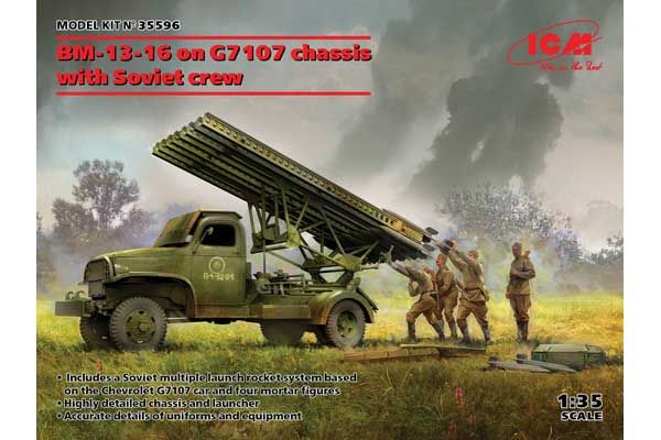 БМ-13-16 на шасі G7107 з радянським екіпажем (ICM 35596) 1/35