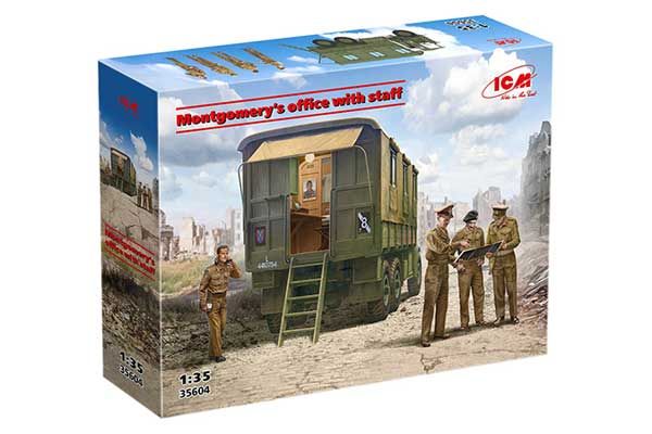Мобильный офис Монтгомери со штабом (ICM 35604) 1/35