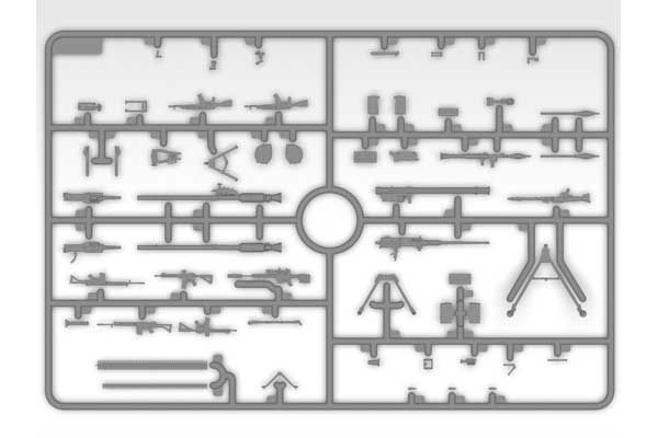 Пехотное вооружение и шевроны ВСУ (ICM 35749) 1/35