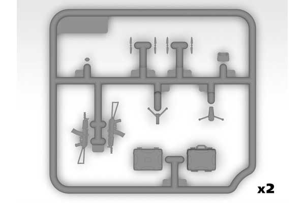 Пехотное вооружение и шевроны ВСУ (ICM 35749) 1/35