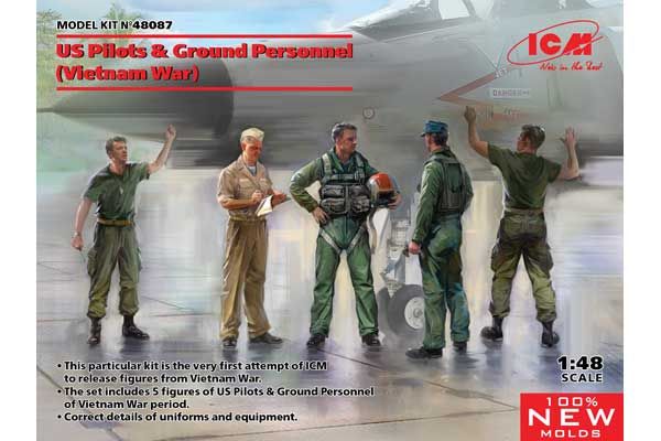 Пилоты и наземный персонал США. Война во Вьетнаме (ICM 48087) 1/48 Пилоты и наземный персонал США. Война во Вьетнаме (ICM 48087) 1/48