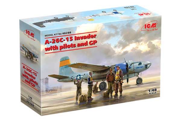 A-26С-15 Invader з пілотами та наземним персоналом (ICM 48288) 1/48