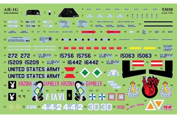 AH-1G Cobra. Раннее производство (ICM 53030) 1/35