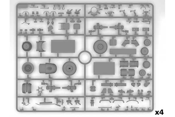 CH-54A Tarhe с универсальным военным контейнером (ICM 53057) 1/35