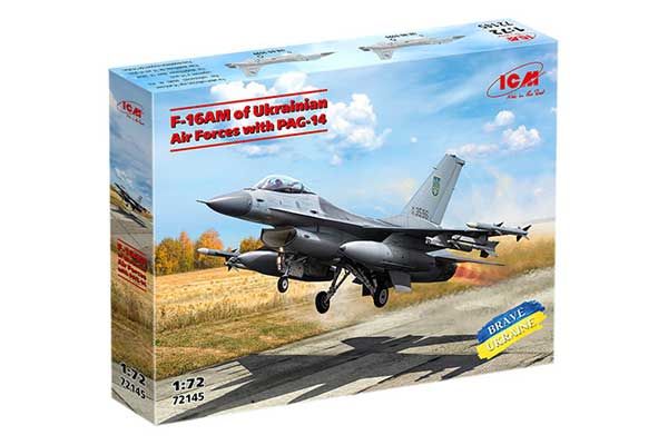 F-16AM Повітряних сил України з ПАГ-14 (ICM 72145) 1/72