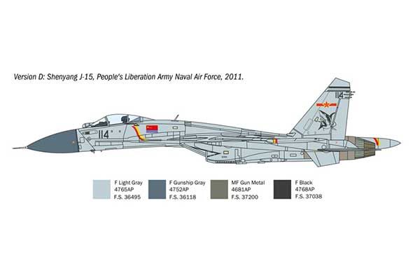Су-33 Flanker D (ITALERI 0197) 1/72