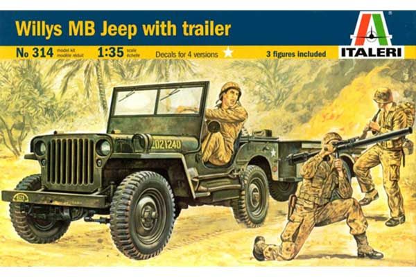 Willys MB с прицепом (ITALERI 0314) 1/35 Willys MB с прицепом (ITALERI 0314) 1/35