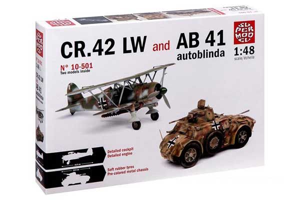 CR.42 LW and AB 41 Autoblinda (Italeri 10-501) 1/48