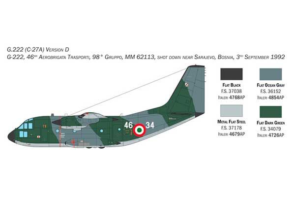 C-27J SPARTAN / G.222 (Italeri 1450) 1/72