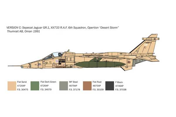 Jaguar GR.1/GR.3 RAF (ITALERI 1459) 1/72