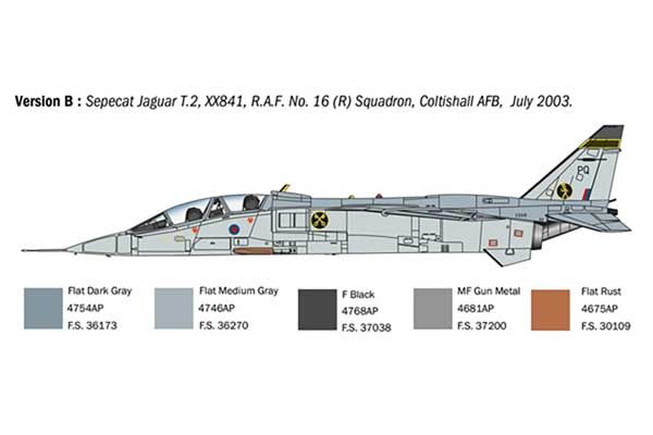 Jaguar T.2 R.A.F. Trainer (Italeri 1470) 1/72