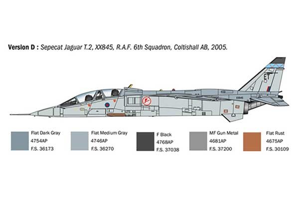 Jaguar T.2 R.A.F. Trainer (Italeri 1470) 1/72