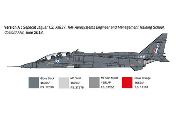 Jaguar T.2 R.A.F. Trainer (Italeri 1470) 1/72