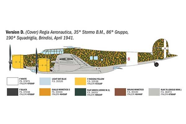 CANT Z.1007bis Alcione (Italeri 1479) 1/72