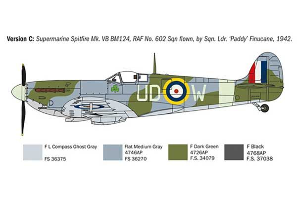 Spitfire Mk.V / Mk.IX (Italeri 1482) 1/72