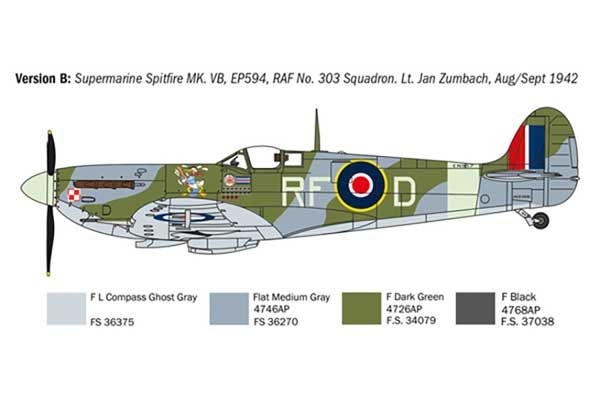 Spitfire Mk.V / Mk.IX (Italeri 1482) 1/72