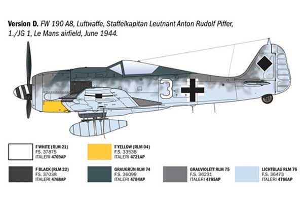 Focke-Wulf FW 190 A-7/A8 (Italeri 1490) 1/72