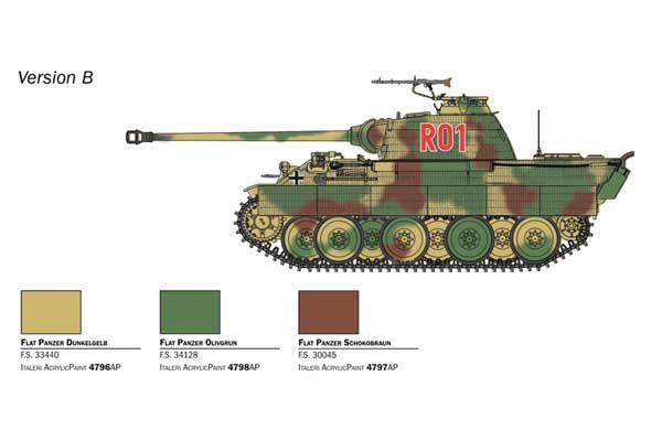Panther Sd.Kfz.171 Ausf. A (Italeri 25752) 1/56