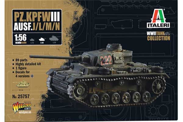 Pz. Kpfw. III Ausf. J/L/M/N (Italeri 25757) 1/56 Pz. Kpfw. III Ausf. J/L/M/N (Italeri 25757) 1/56