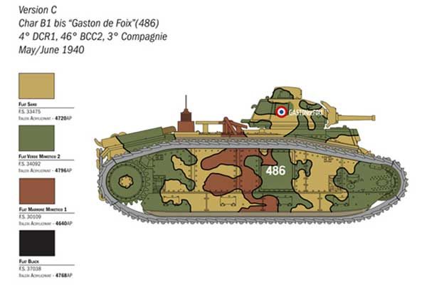 Char B1 Bis (Italeri 25766) 1/56