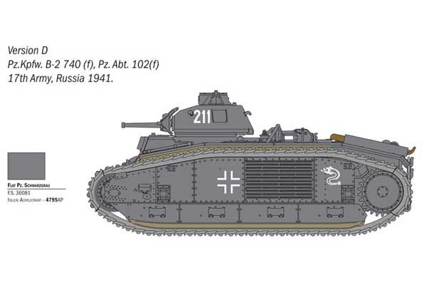 Char B1 Bis (Italeri 25766) 1/56