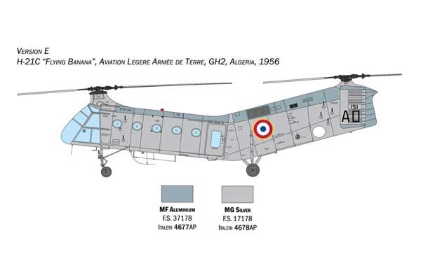 H-21C Flying Banana GunShip (ITALERI 2774) 1/48