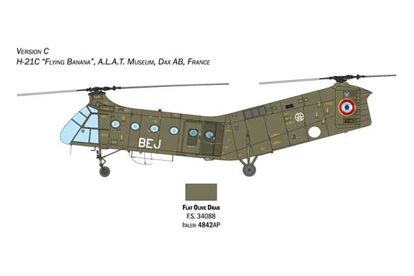 H-21C Flying Banana GunShip (ITALERI 2774) 1/48