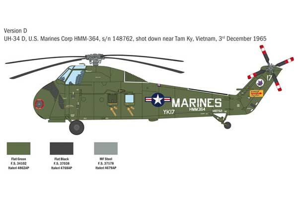 H-34A Pirate /UH-34D U.S. Marines (Italeri 2776) 1/48