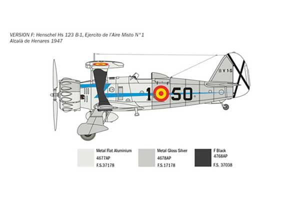 HENSCHEL HS 123 (Italeri 2819) 1/48