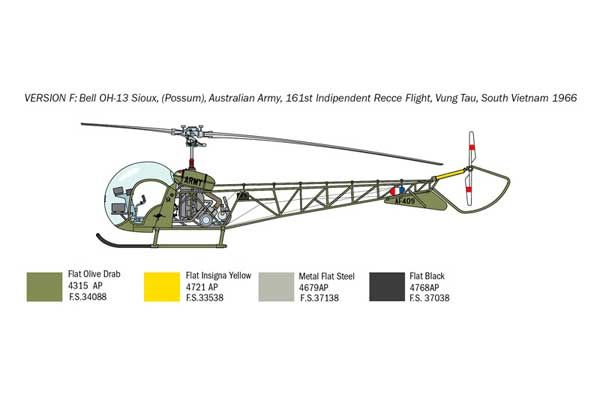 OH-13 Sioux (Italeri 2820) 1/48