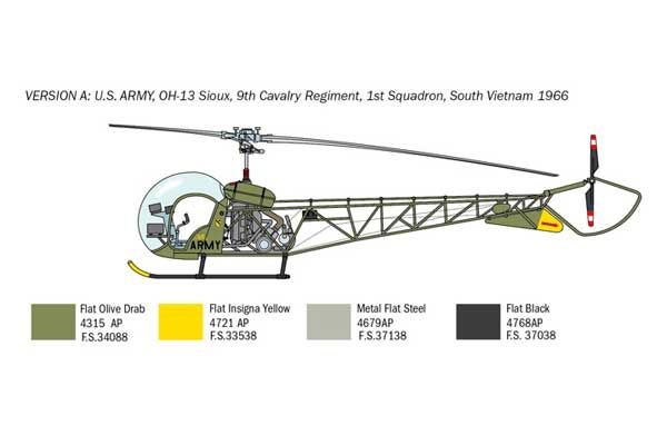 OH-13 Sioux (Italeri 2820) 1/48