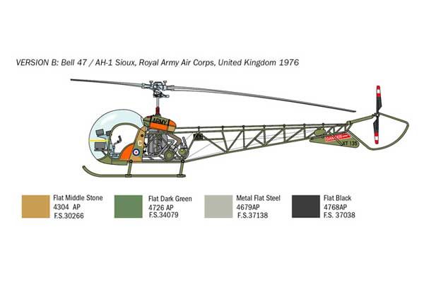 OH-13 Sioux (Italeri 2820) 1/48