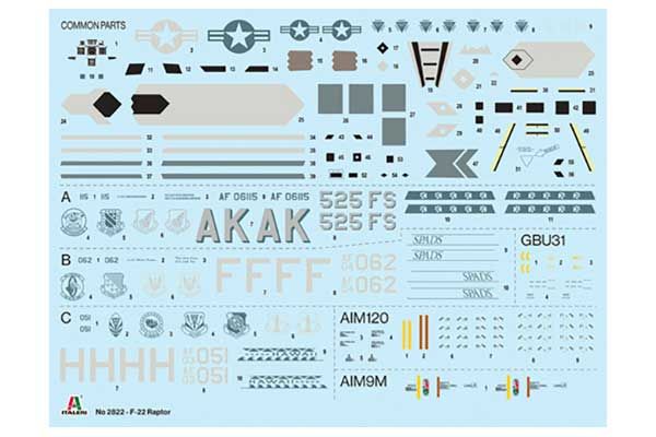 F-22 A Raptor (Italeri 2822) 1/48