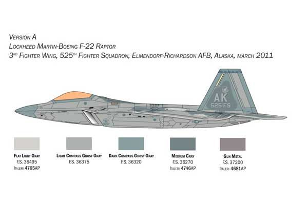 F-22 A Raptor (Italeri 2822) 1/48