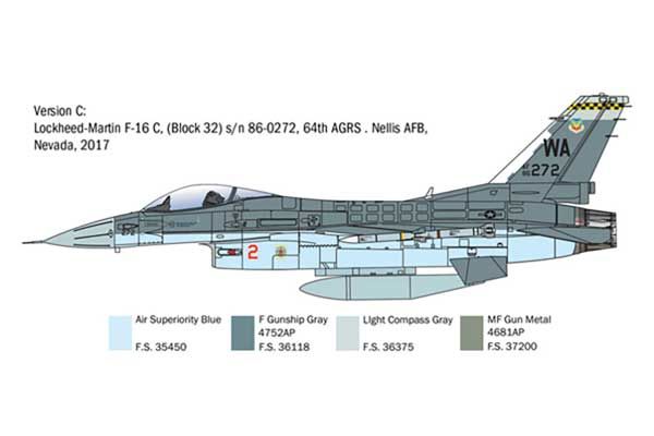 F-16C Fighting Falcon (Italeri 2825) 1/48