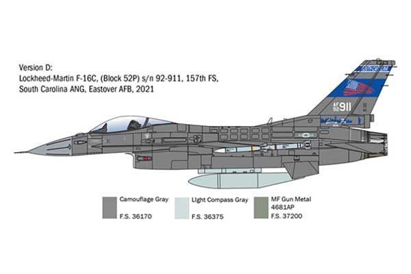 F-16C Fighting Falcon (Italeri 2825) 1/48