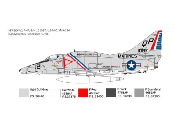 A-4 E/F/G Skyhawk (Italeri 2826) 1/48