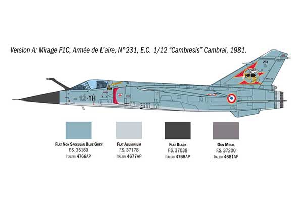 Mirage F1 C/CR (Italeri 2839) 1/48