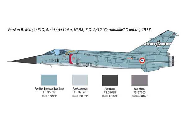 Mirage F1 C/CR (Italeri 2839) 1/48