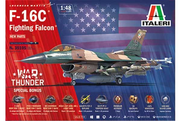 F-16C Fighting Falcon - WAR THUNDER (Italeri 35105) 1/48 F-16C Fighting Falcon - WAR THUNDER (Italeri 35105) 1/48