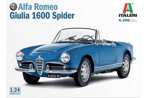 Alfa Romeo Giulia 1600 Spider (Italeri 3668) 1/24 Alfa Romeo Giulia 1600 Spider (Italeri 3668) 1/24