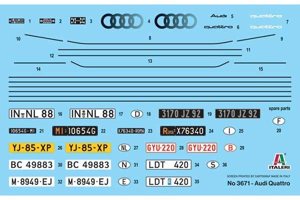 Audi Quattro (Italeri 3671) 01/24