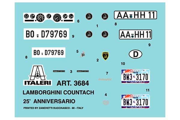 LAMBORGHINI Countach (Italeri 3684) 1/24